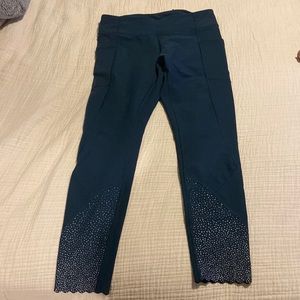 Lululemon tight stuff leggings size 8. Color: night tide. Never worn